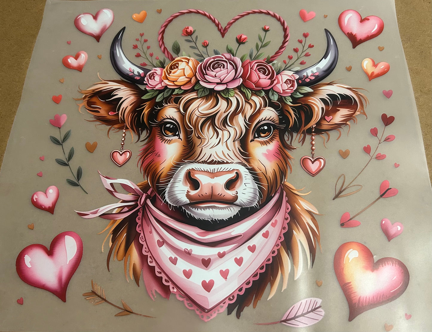 Cow with Hearts