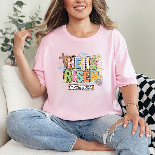 Easter He Is Risen Graphic Tee