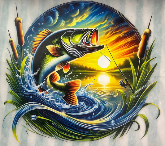 Bass Fish Sunset