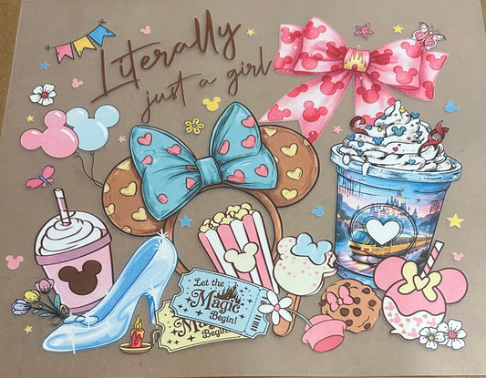 Just a Girl Mouse Ears Collage