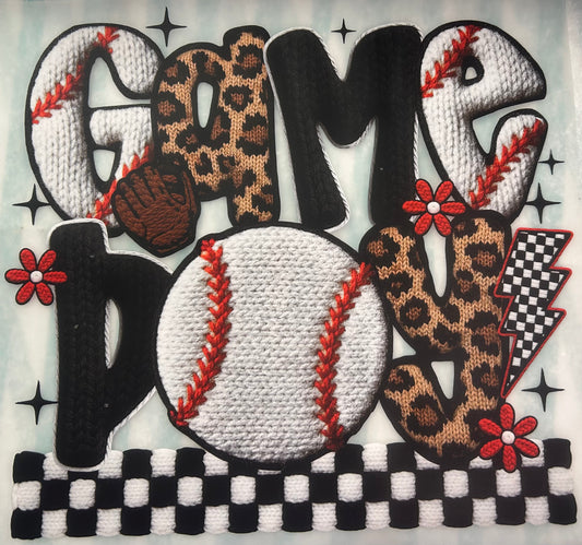 Faux Yarn Baseball Game Day