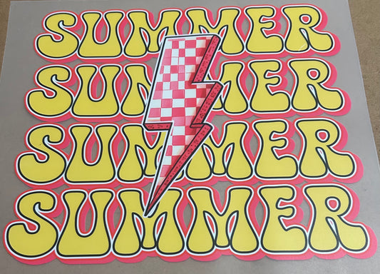 Stacked Summer Lightening Bolt