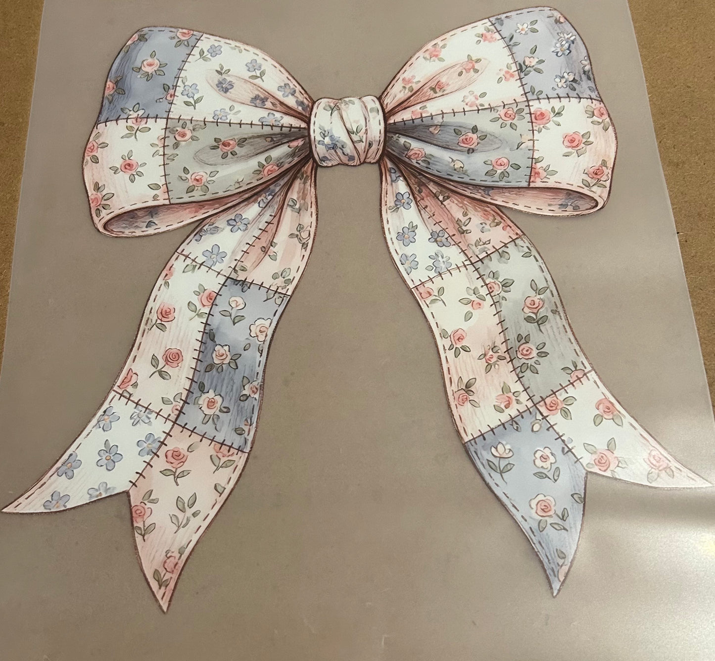 Patchwork Floral Bow