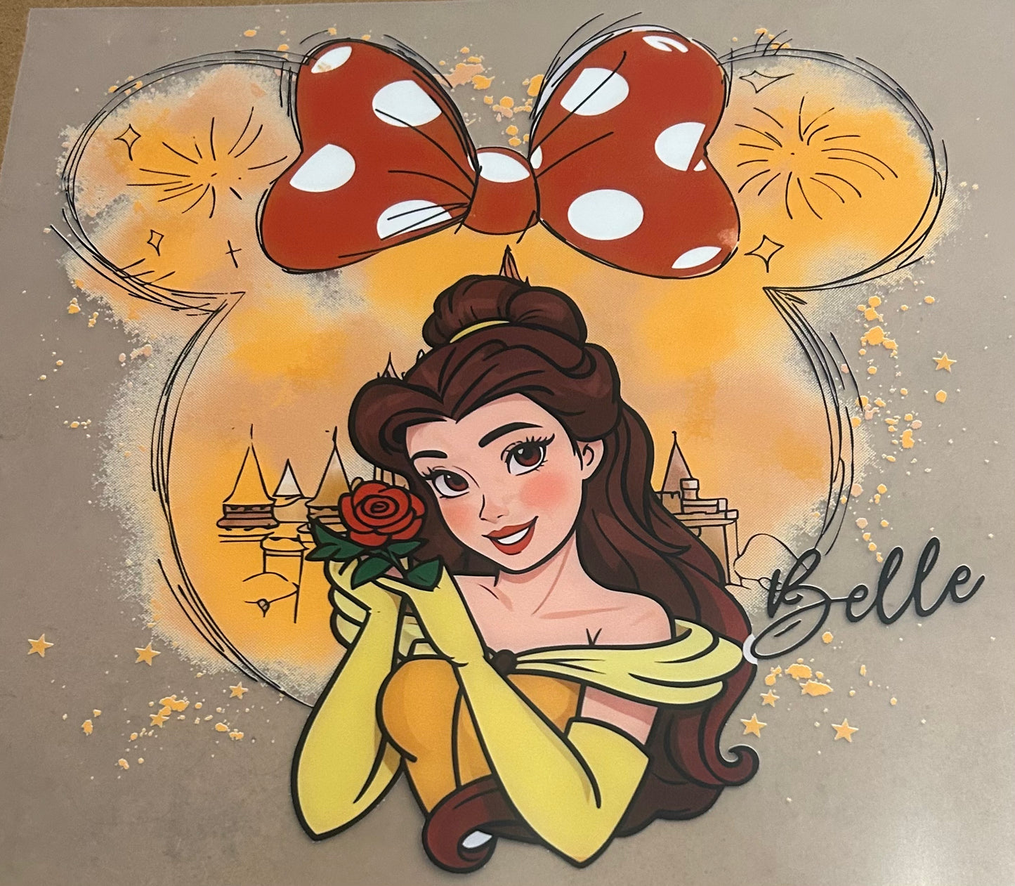 Yellow Princess with Mouse and Bow